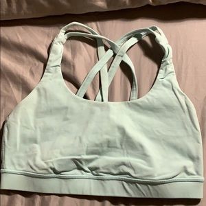 Light blue lululemon sports bra
